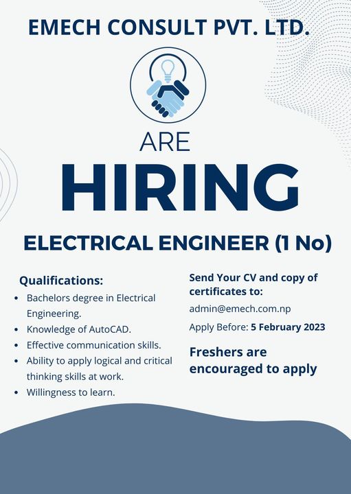 electrical vacancy in nepal