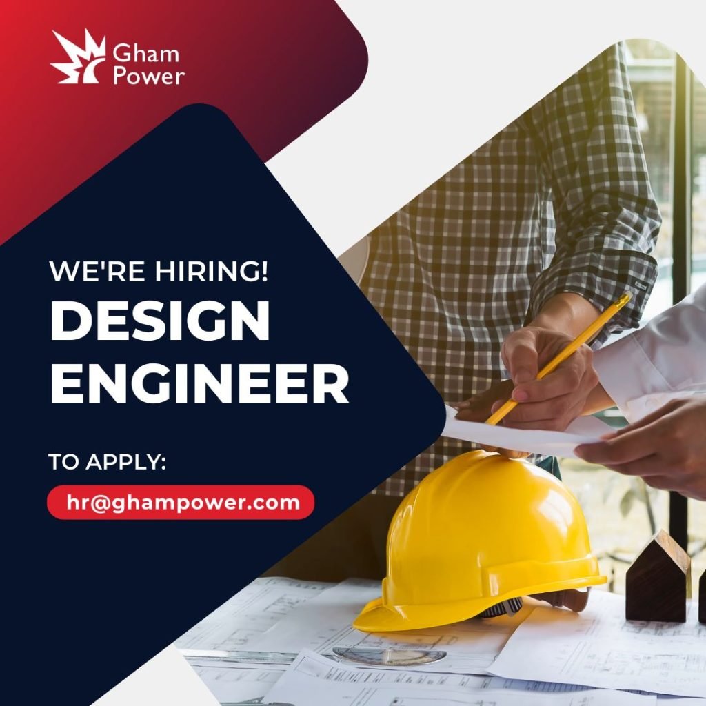 design engineer vacancy at gham power