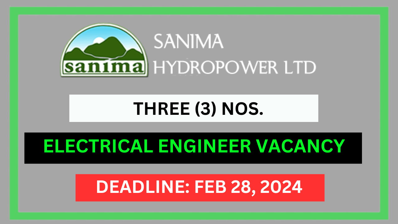 Electrical Engineer Vacancies at Sanima Hydro